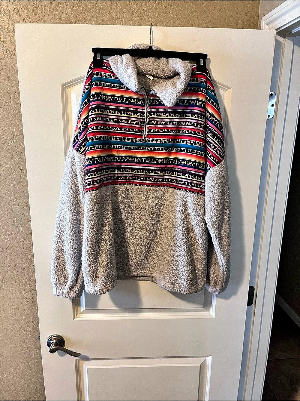 Teddy Fleece Half-Zip Pullover XL